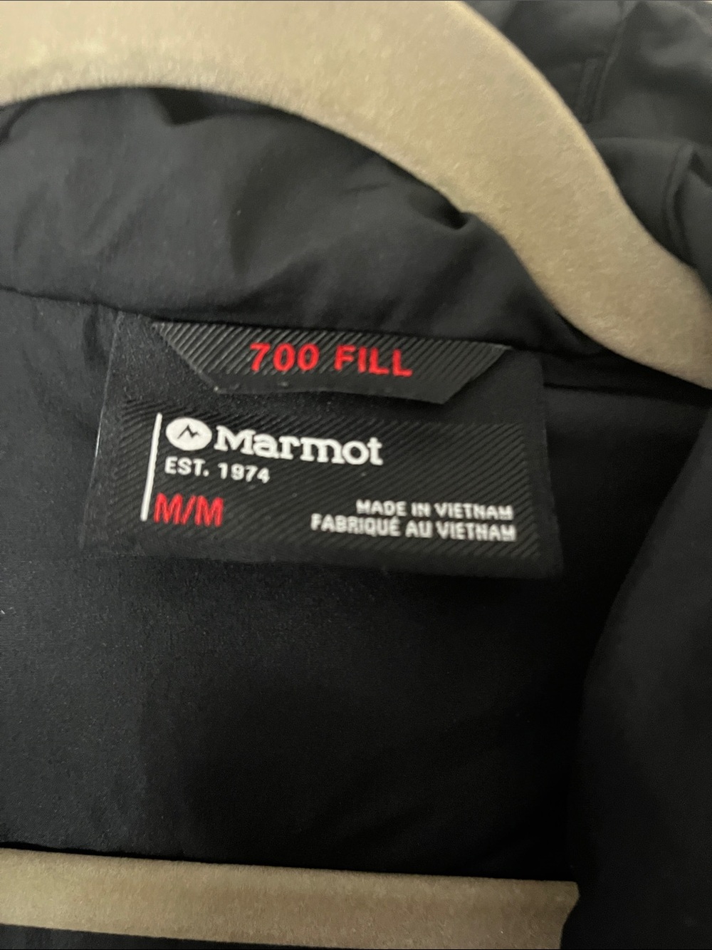 Marmot Black and White Puffer Jacket - Picture 2 of 2